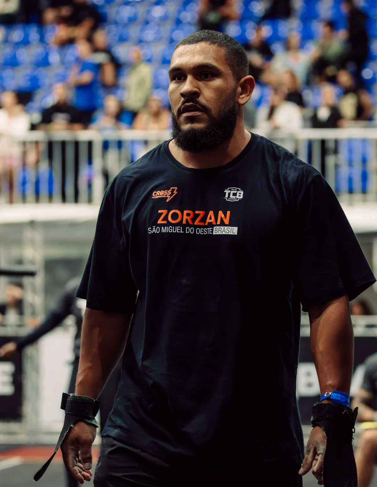Emerson Zorzan em uma competição de CrossFit